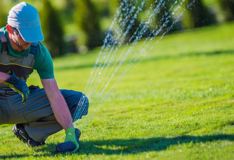 Grass Sprinkler Installation