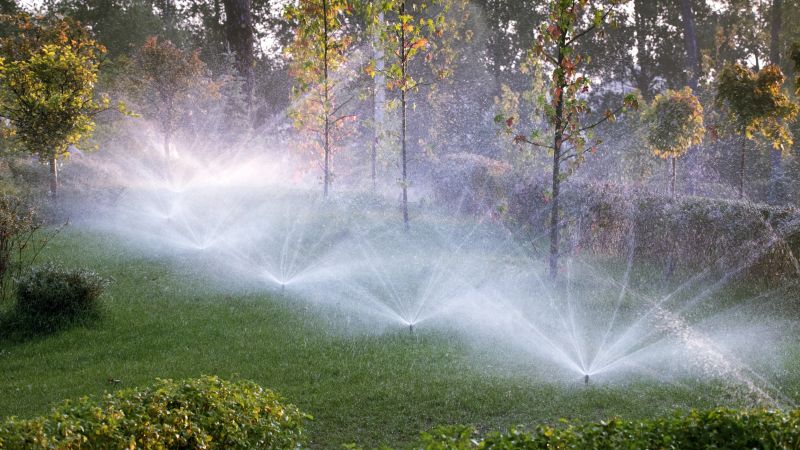 Landscape with Sprinklers